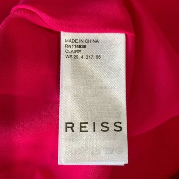 Reiss Claire pleated midi dress size 2 NWT $385 - Picture 8 of 10